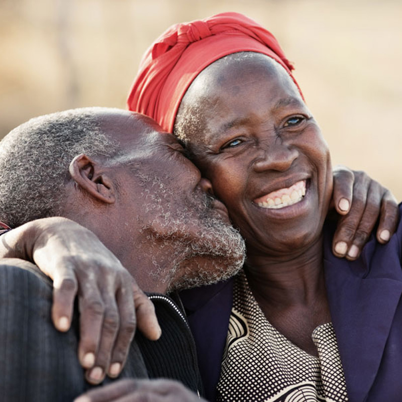 two people hugging
